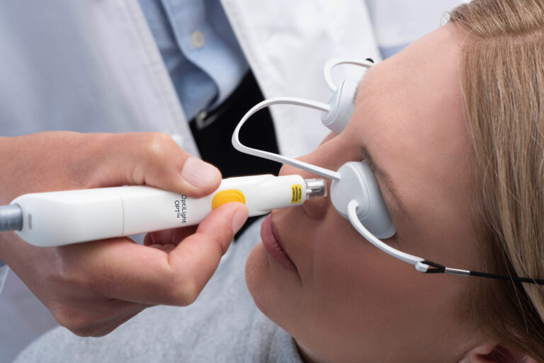 OptiLight IPL dry eye treatment with protective eye shields